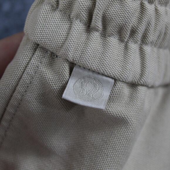 Lululemon Pants Mens XXL Bowline Utilitech Khaki Drawstring Tapered Athleisure - Picture 8 of 14